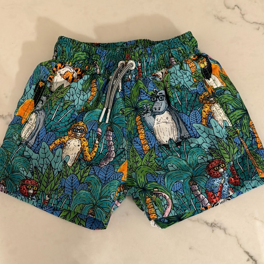 Boardies KIDS MULGA JUNGLE IIswim trunks size 1-2 years old
